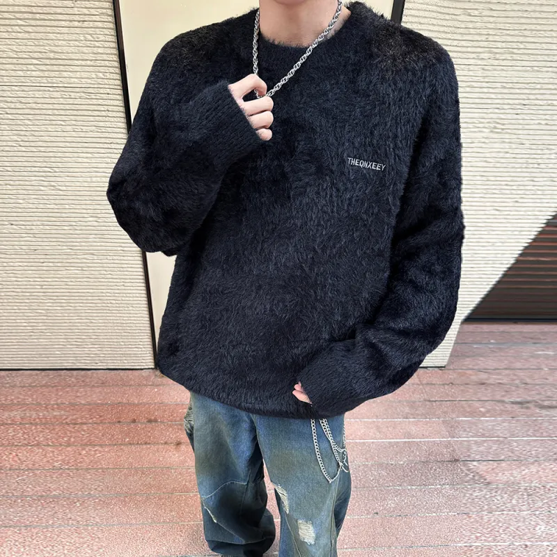 Qnxeey Sweaters Unisex-16