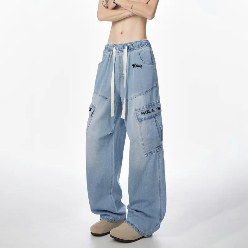 Qnxeey Jeans Unisex-9