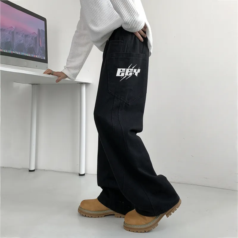 Qnxeey Jeans Unisex-5