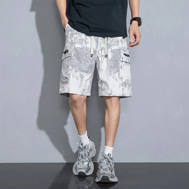 Qnxeey Cargo Shorts Unisex-11
