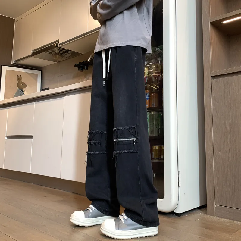 Qnxeey Jeans Unisex-10