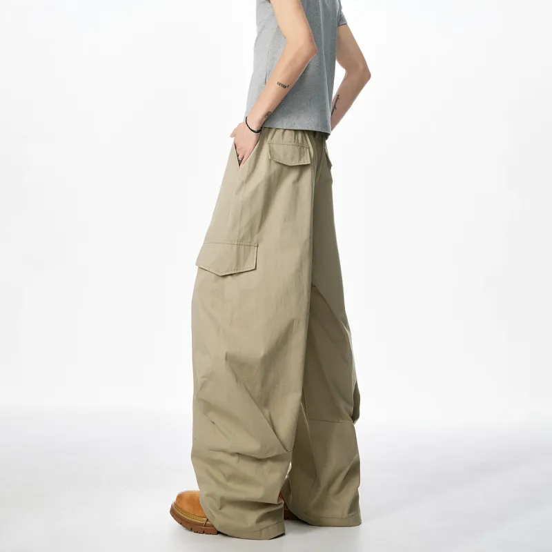 Qnxeey Casual Pants Unisex-16