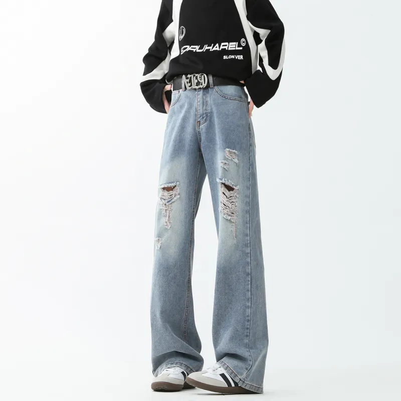Qnxeey Jeans Unisex-11