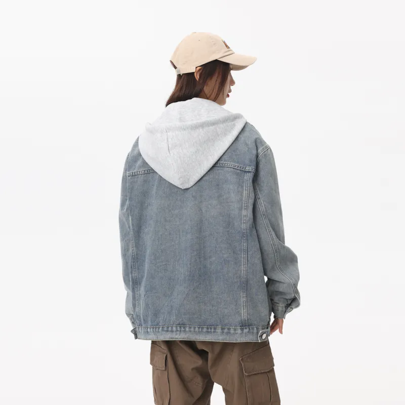 Qnxeey Denim Jackets Unisex-12