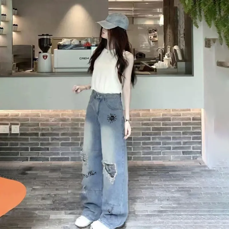 Qnxeey Jeans Unisex-6