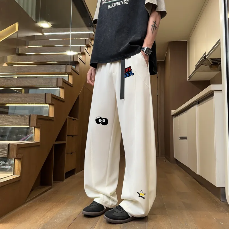 Qnxeey Casual Pants Unisex-5