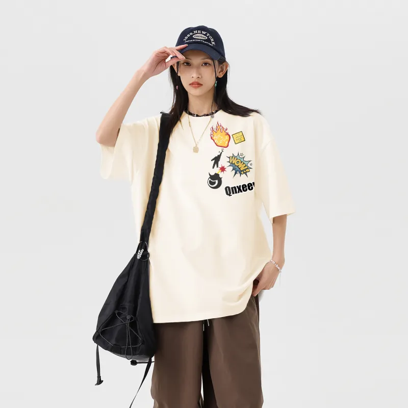 Qnxeey T Shirts Unisex-14