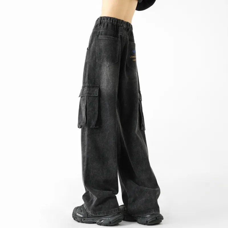 Qnxeey Jeans Unisex-5