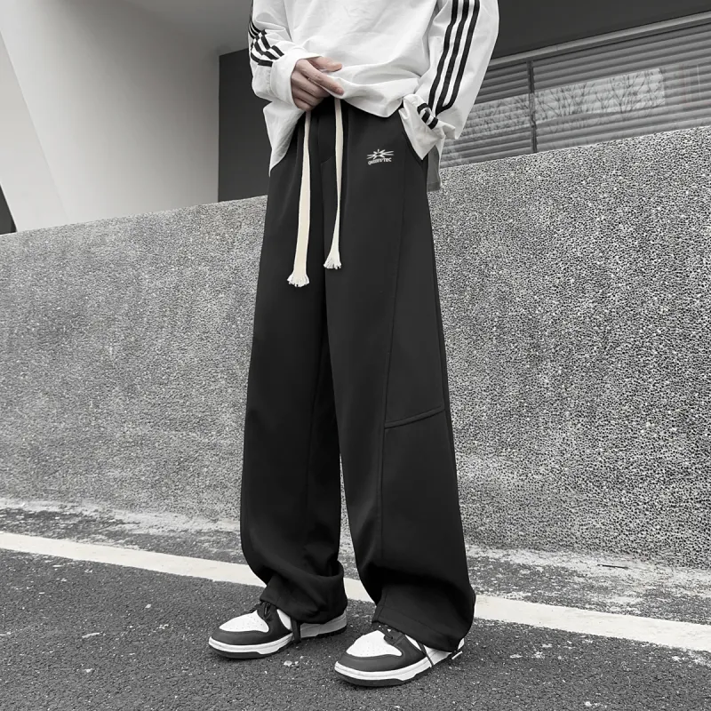 Qnxeey Knitted Sweatpants Unisex-3