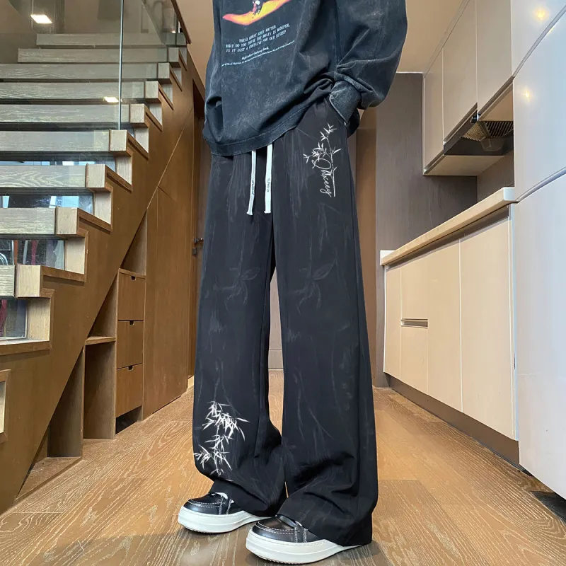 Qnxeey Casual Pants Unisex-2