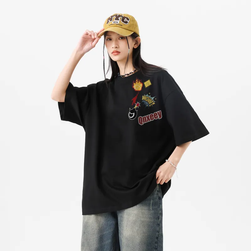 Qnxeey T Shirts Unisex-2