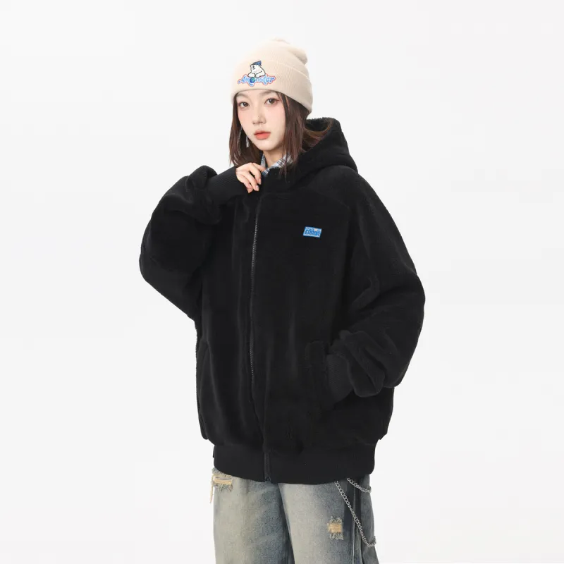 Qnxeey Velvet Jackets Unisex-4