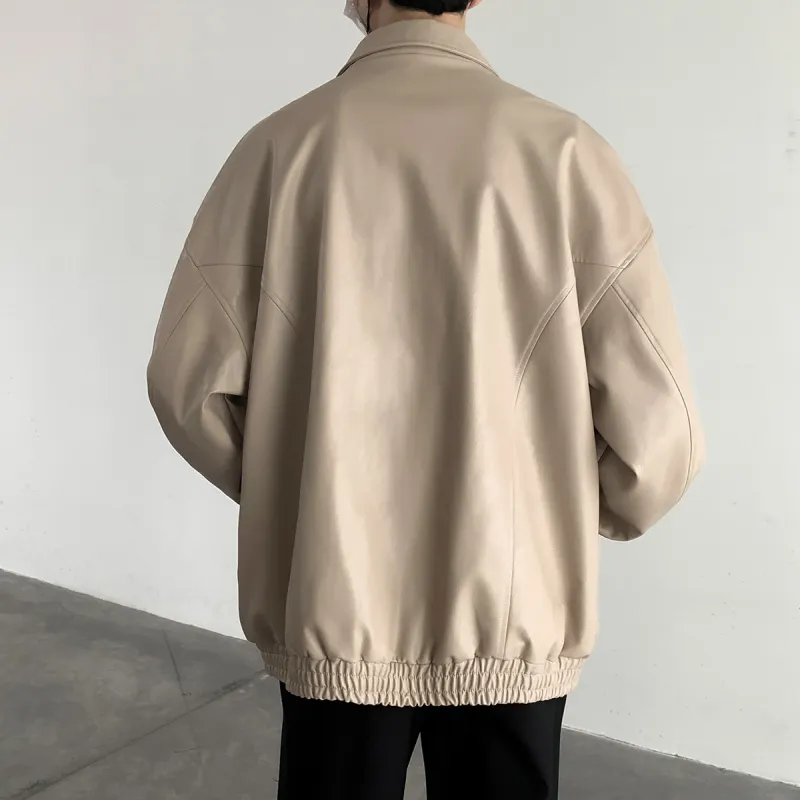 Qnxeey Leather Jackets Unisex-11