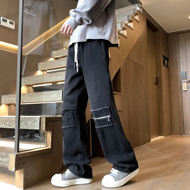 Qnxeey Jeans Unisex-9