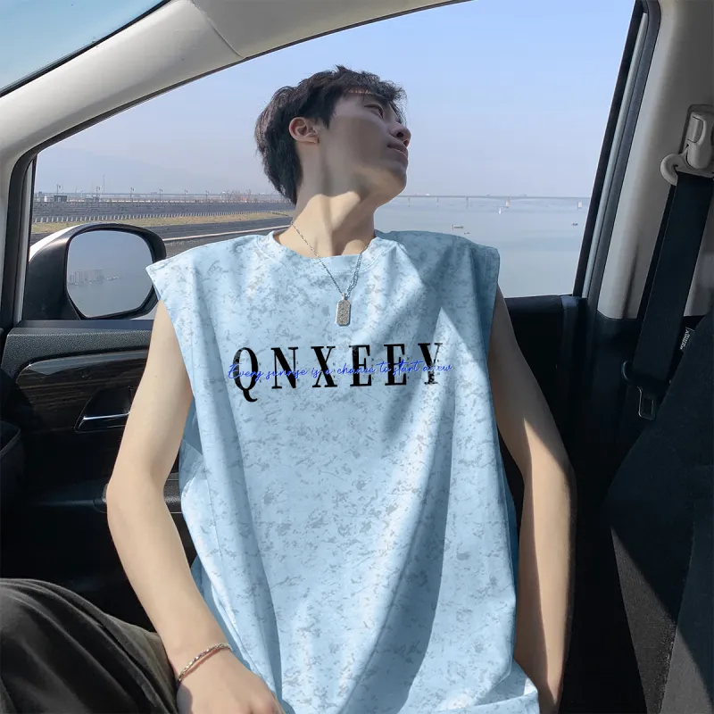 Qnxeey Tank Tops Unisex-16