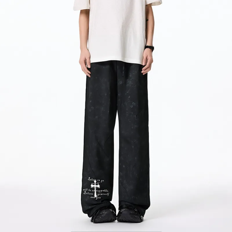 Qnxeey Casual Pants Unisex-3