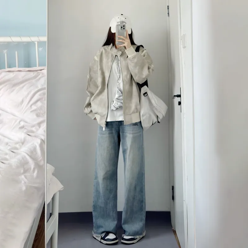 Qnxeey Jeans Unisex-2