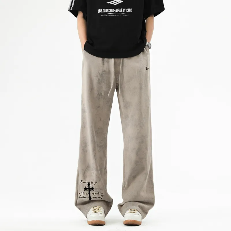 Qnxeey Casual Pants Unisex-7