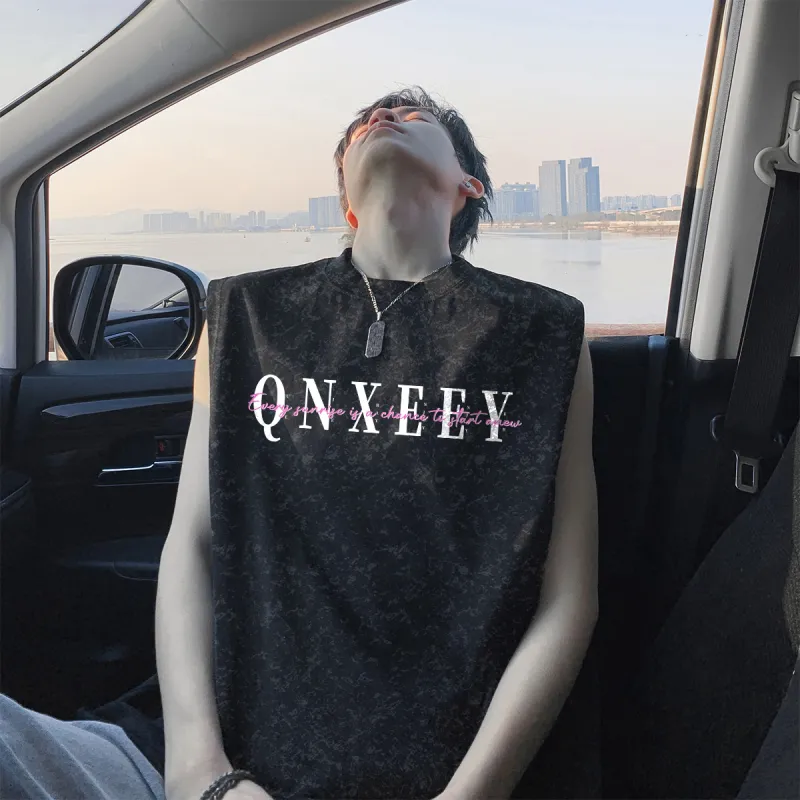 Qnxeey Tank Tops Unisex-3