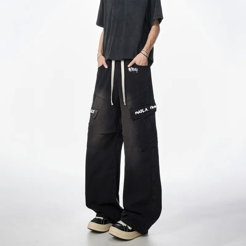 Qnxeey Jeans Unisex-3