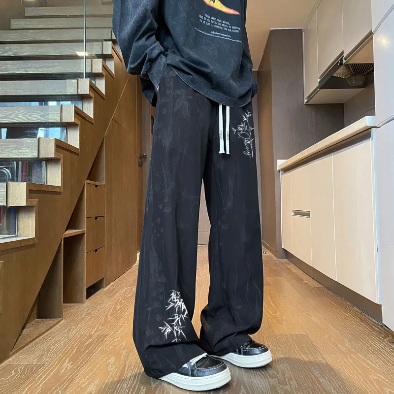 Qnxeey Casual Pants Unisex-4