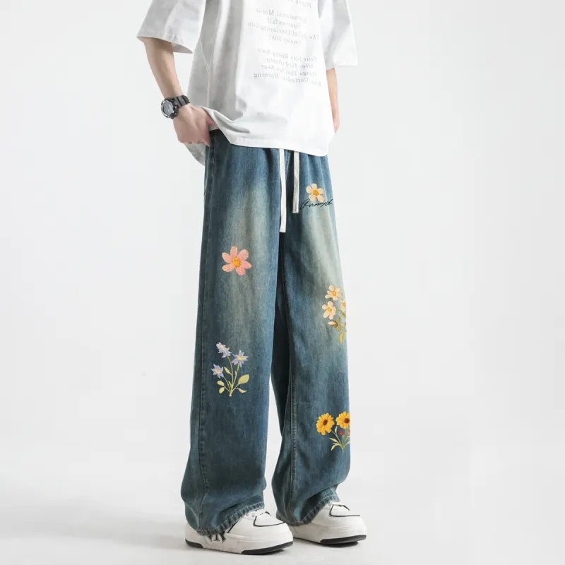 Qnxeey Jeans Unisex-9