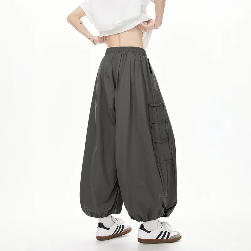 Qnxeey Casual Pants Unisex-9