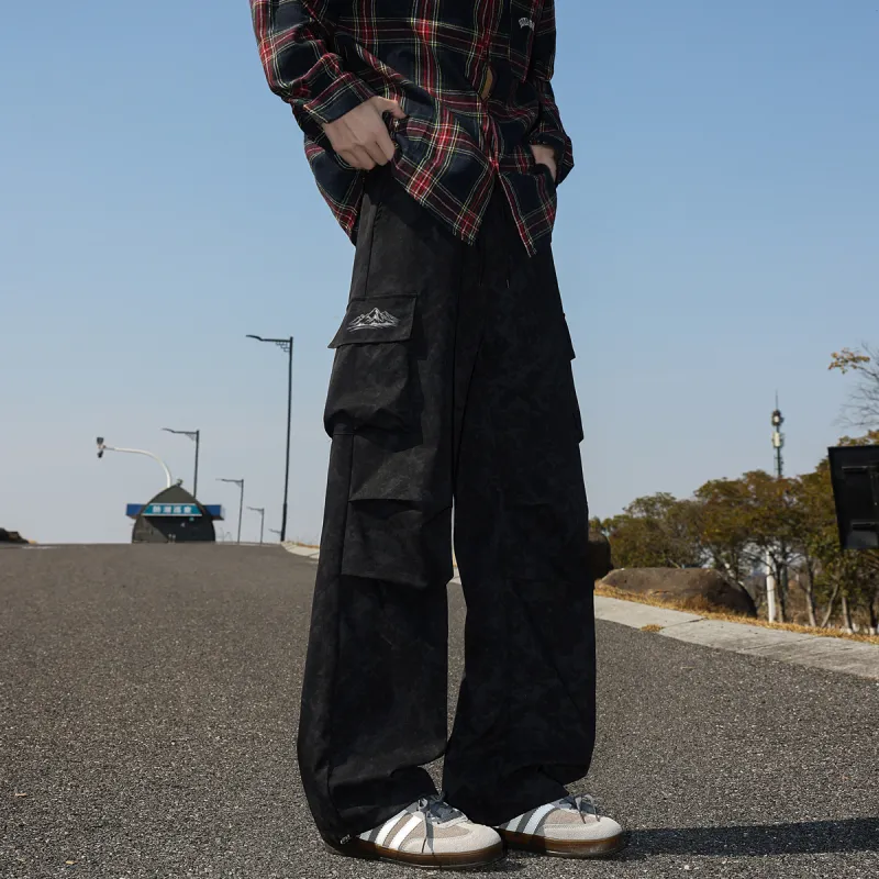 Qnxeey Casual Pants Unisex-7