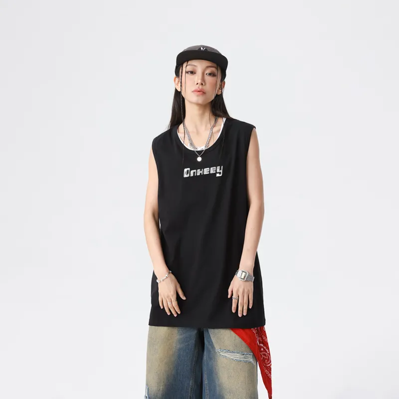 Qnxeey Tank Tops Unisex-2