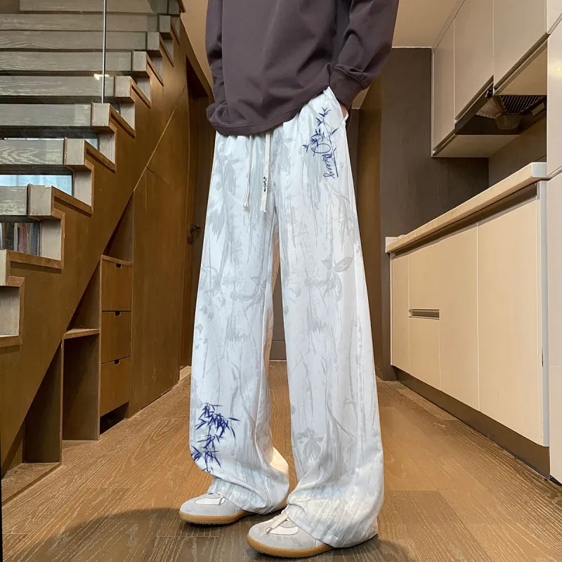 Qnxeey Casual Pants Unisex-8