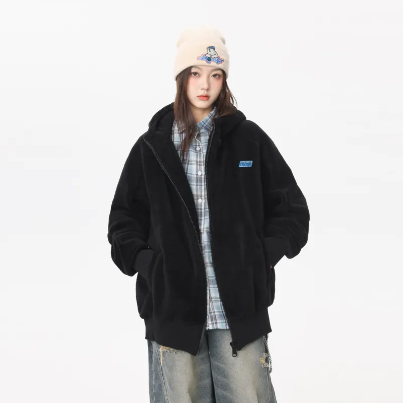 Qnxeey Velvet Jackets Unisex-2