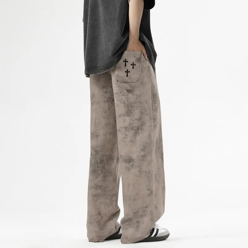 Qnxeey Casual Pants Unisex-9