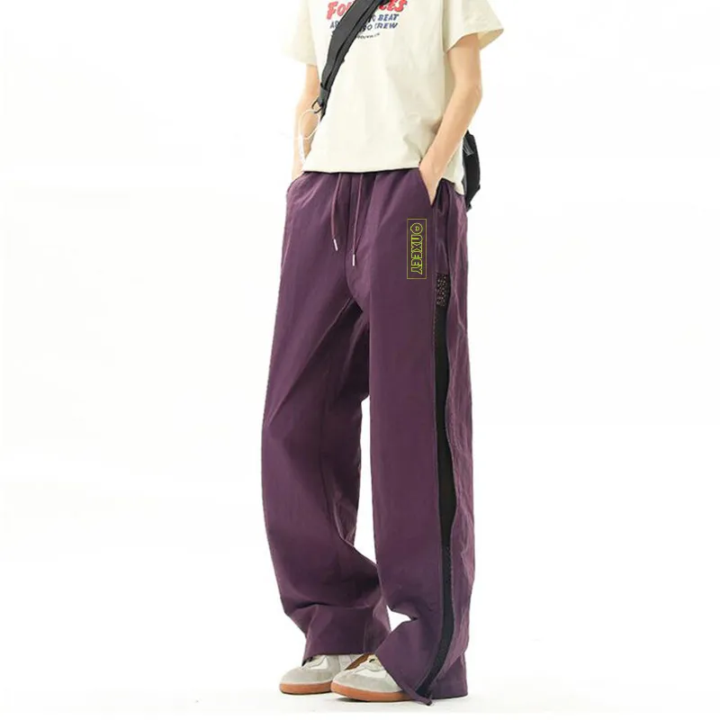 Qnxeey Casual Pants Unisex-13