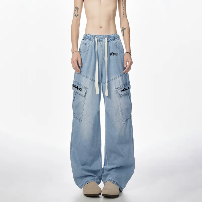 Qnxeey Jeans Unisex-8