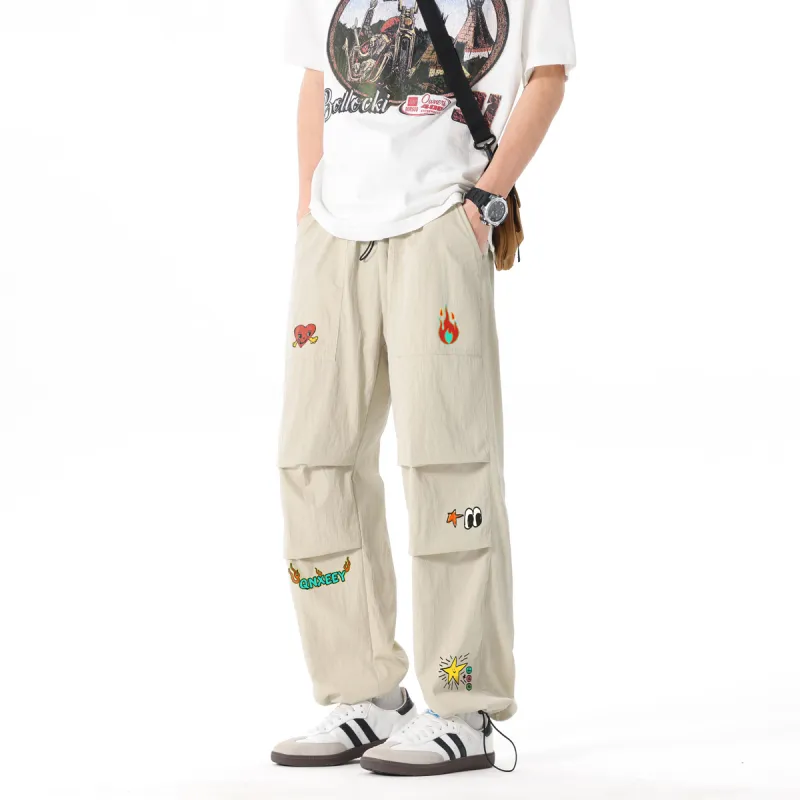 Qnxeey Casual Pants Unisex-23