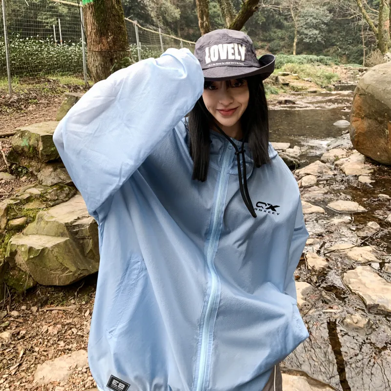 Qnxeey Breathable UV Protection Quick Dry Waterproof Sun Protection Clothing Unisex-13