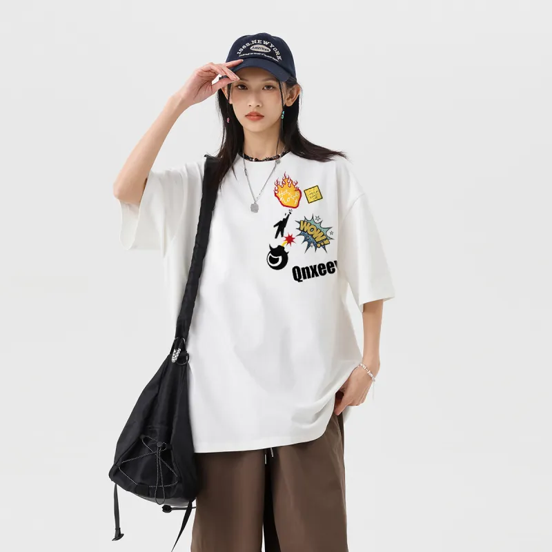 Qnxeey T Shirts Unisex-9