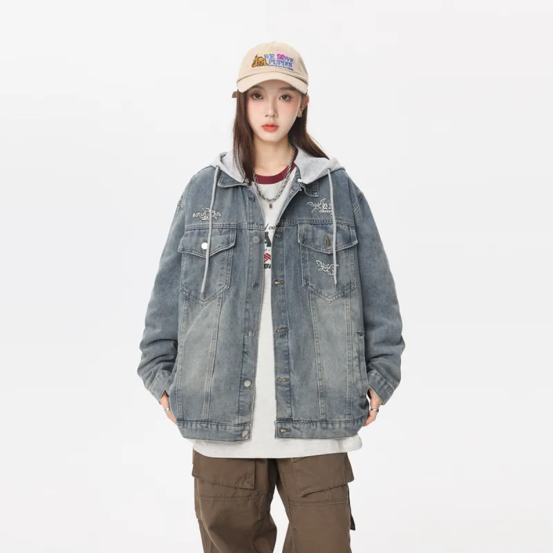 Qnxeey Denim Jackets Unisex-36