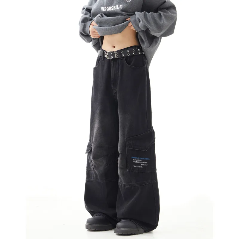 Qnxeey Jeans Unisex-3