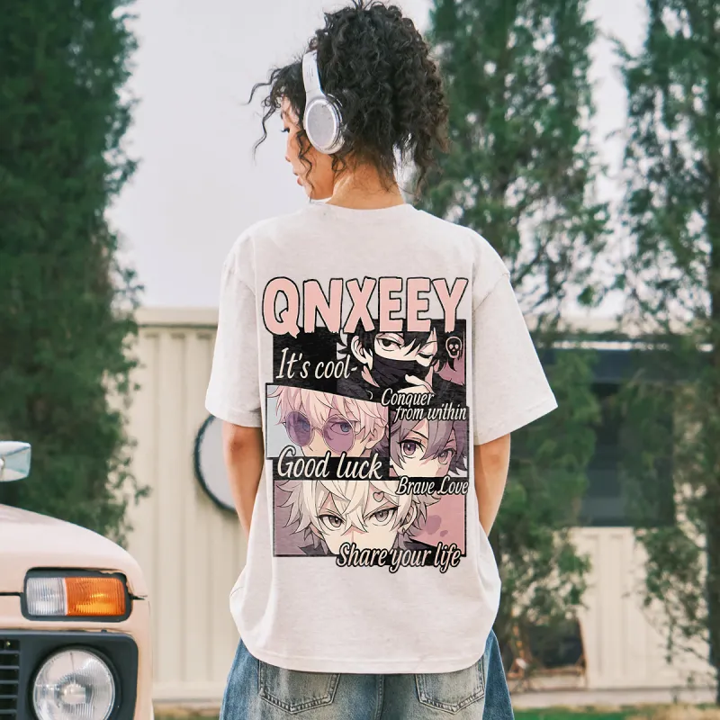 Qnxeey T Shirts Unisex-19