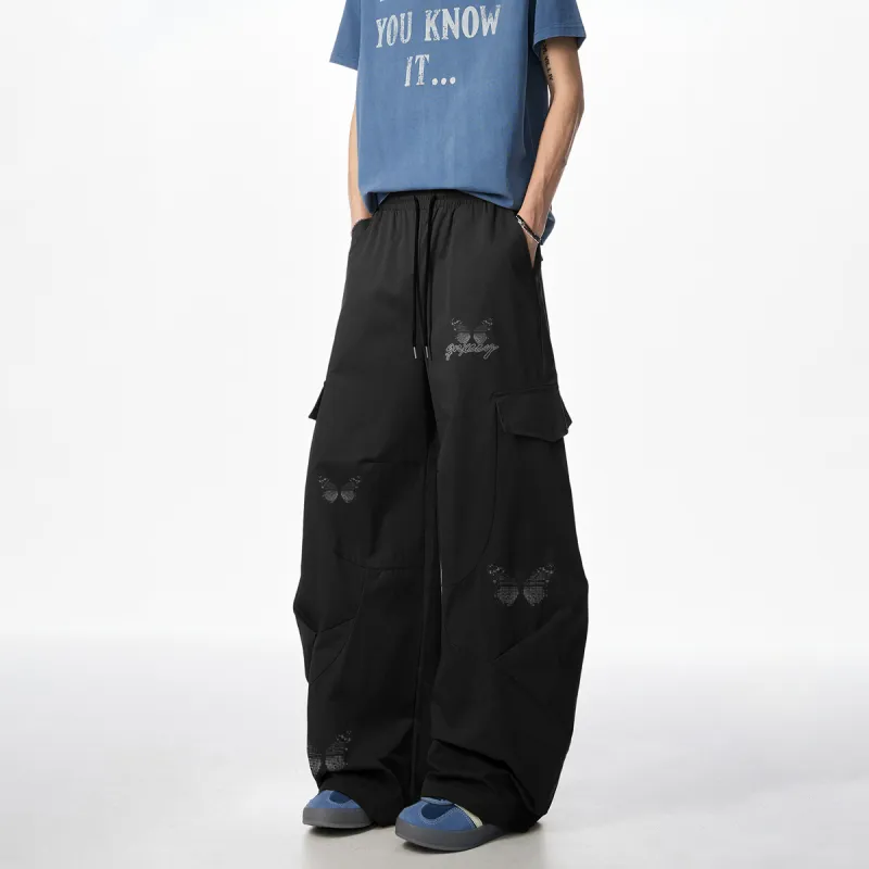 Qnxeey Casual Pants Unisex-9