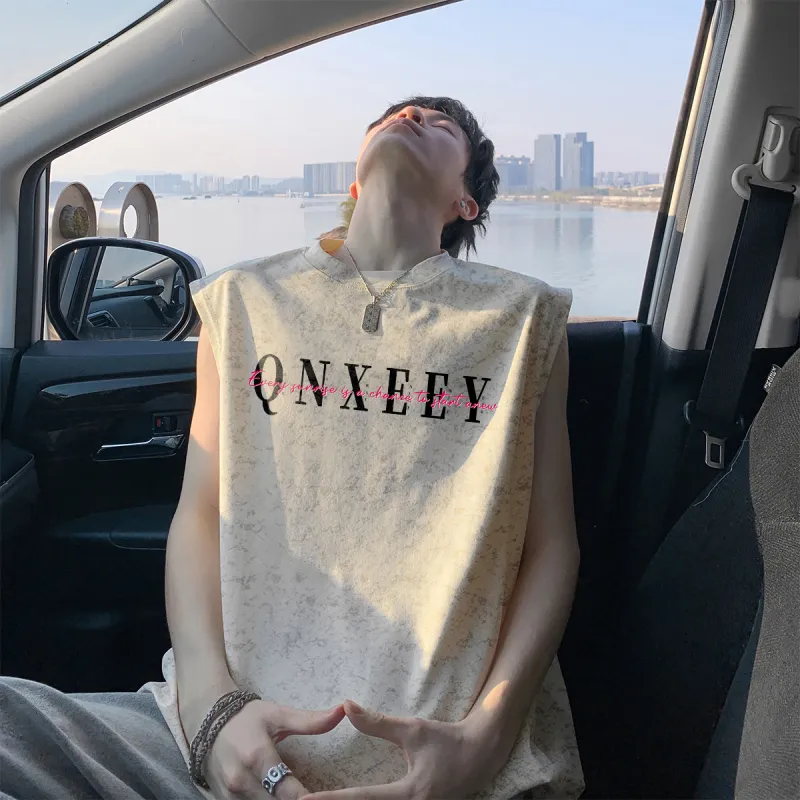 Qnxeey Tank Tops Unisex-8
