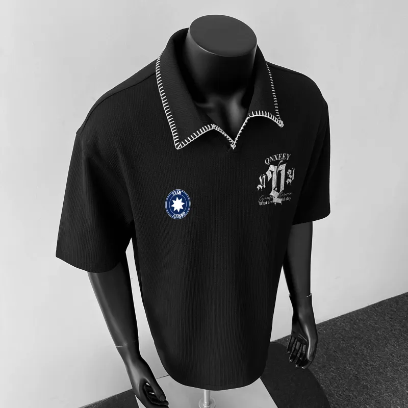 Qnxeey Polo Shirts Unisex-5