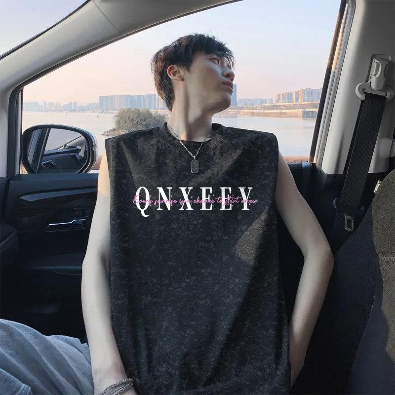 Qnxeey Tank Tops Unisex-2