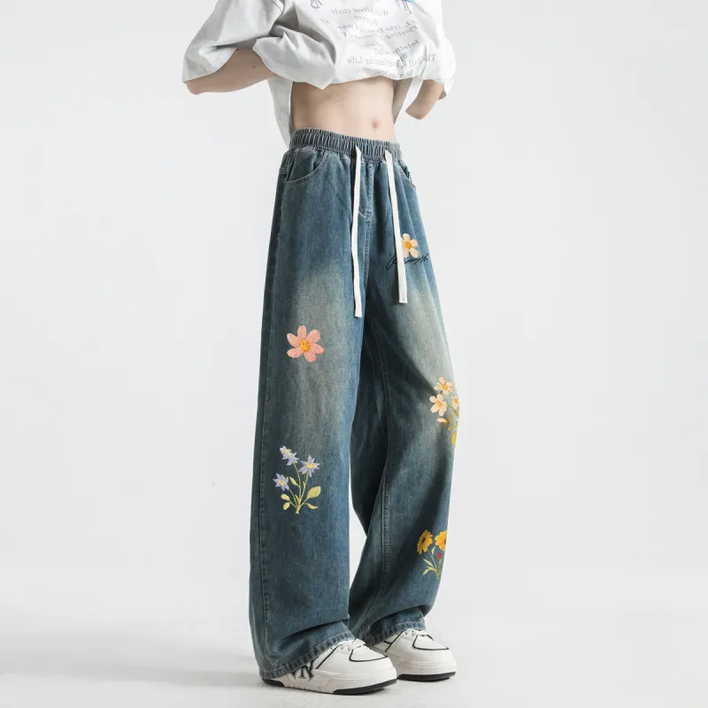 Qnxeey Jeans Unisex-10