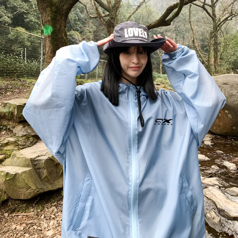 Qnxeey Breathable UV Protection Quick Dry Waterproof Sun Protection Clothing Unisex-14