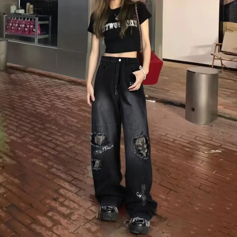Qnxeey Jeans Unisex-2