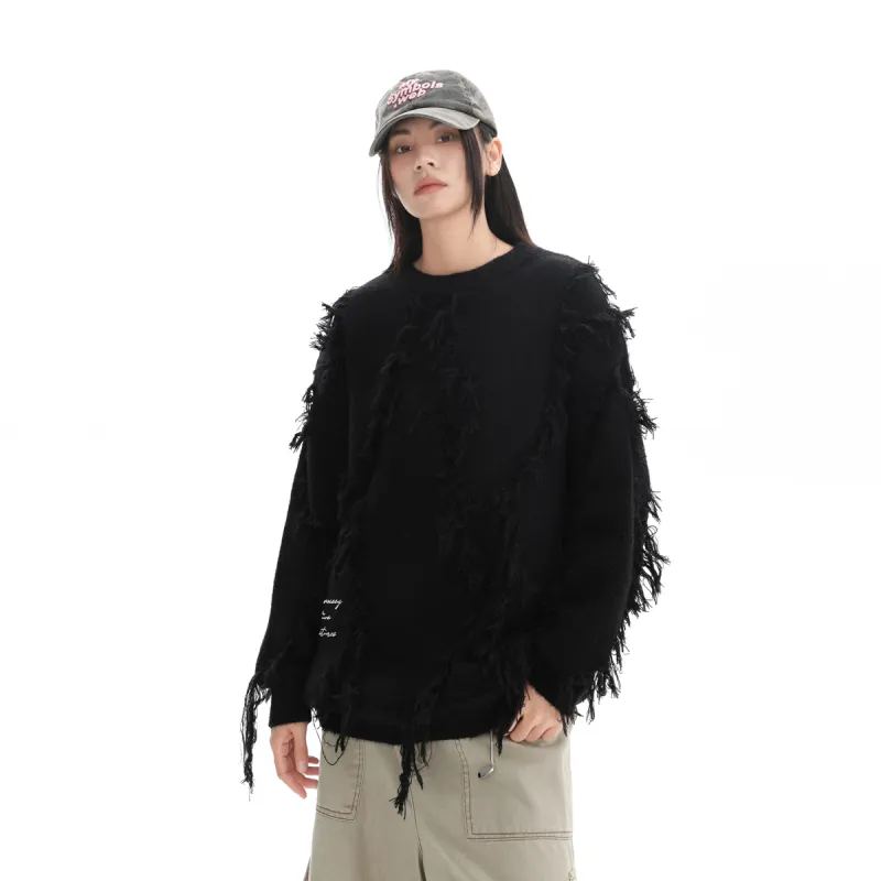 Qnxeey Sweaters Unisex-4