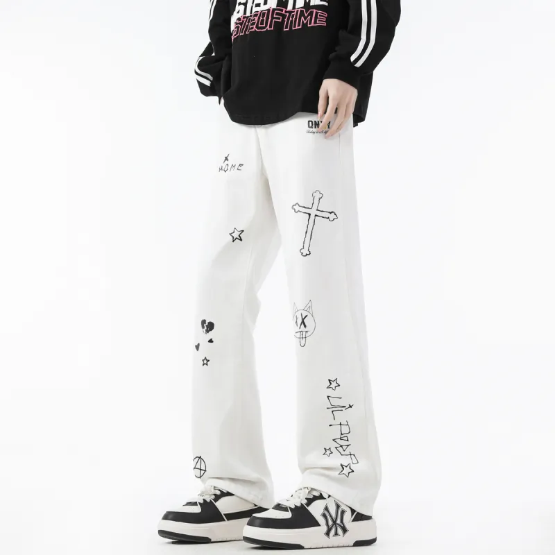 Qnxeey Jeans Unisex-67