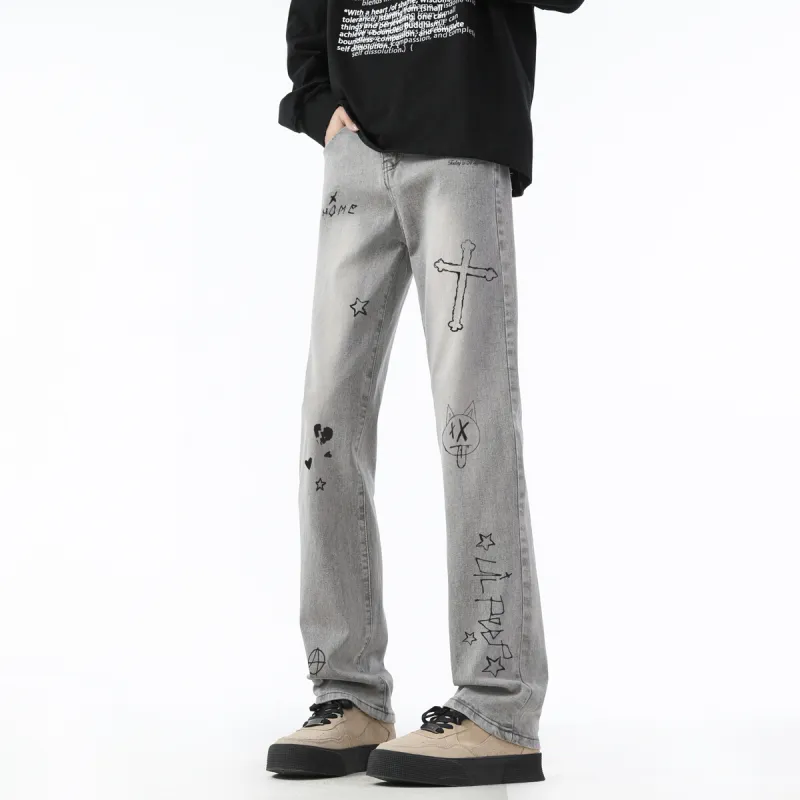 Qnxeey Jeans Unisex-2